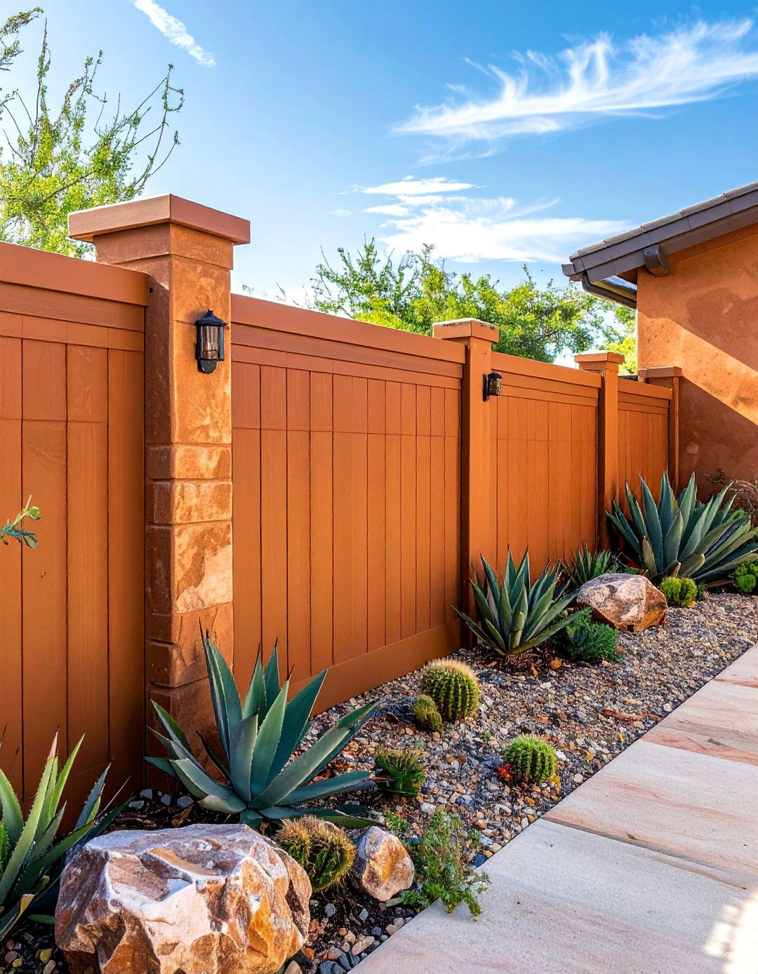 Adobe Vinyl Fence - 25 Vinyl Fence Colors to Enhance Your Outdoor Space