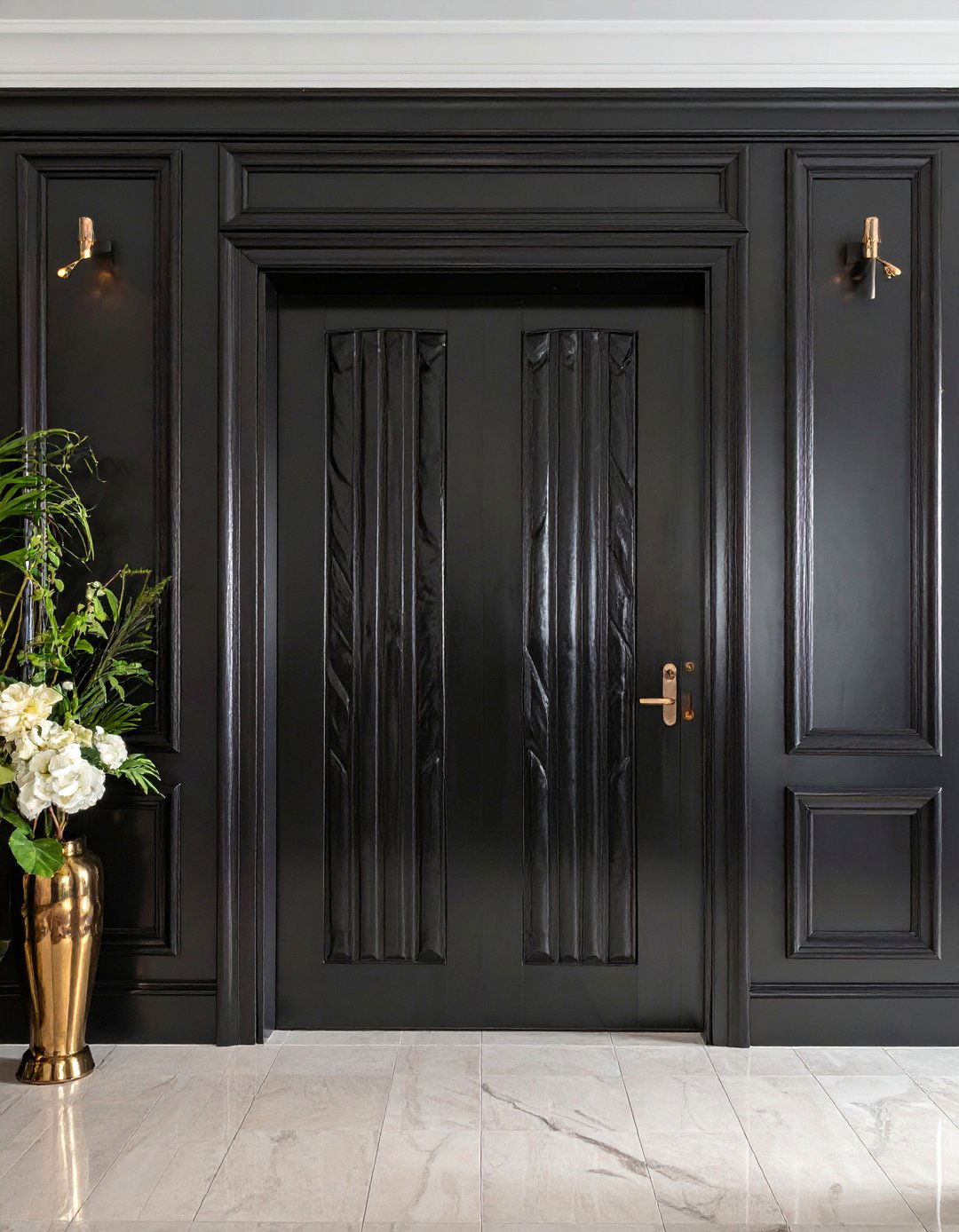 Art Deco Fluted Door Trim - 20 Door Trim Ideas to Elevate Your Home's Entryway