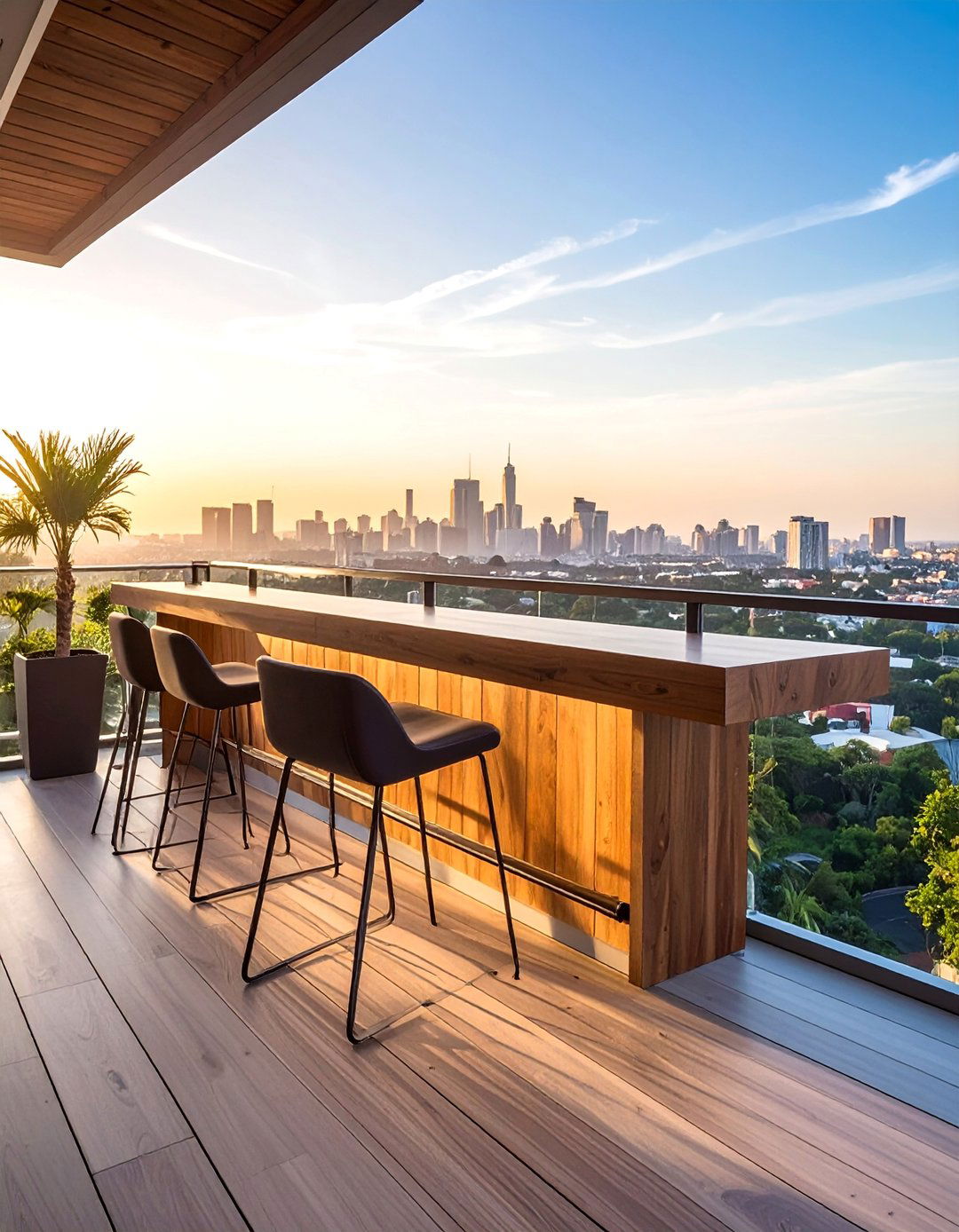 Balcony Deck with a Built in Bar - 20 Balcony Deck Ideas for a Beautiful Outdoor Retreat