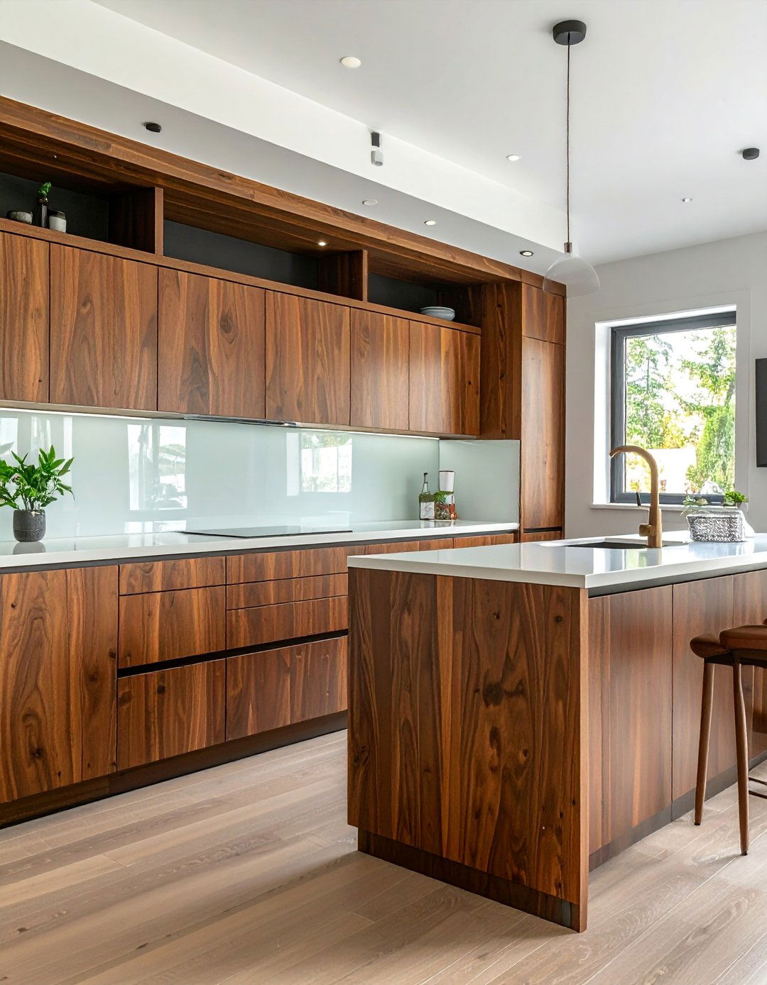 Bamboo Brown Kitchen Cabinets - 25 Brown Kitchen Cabinets Ideas for a Warm and Cozy Look