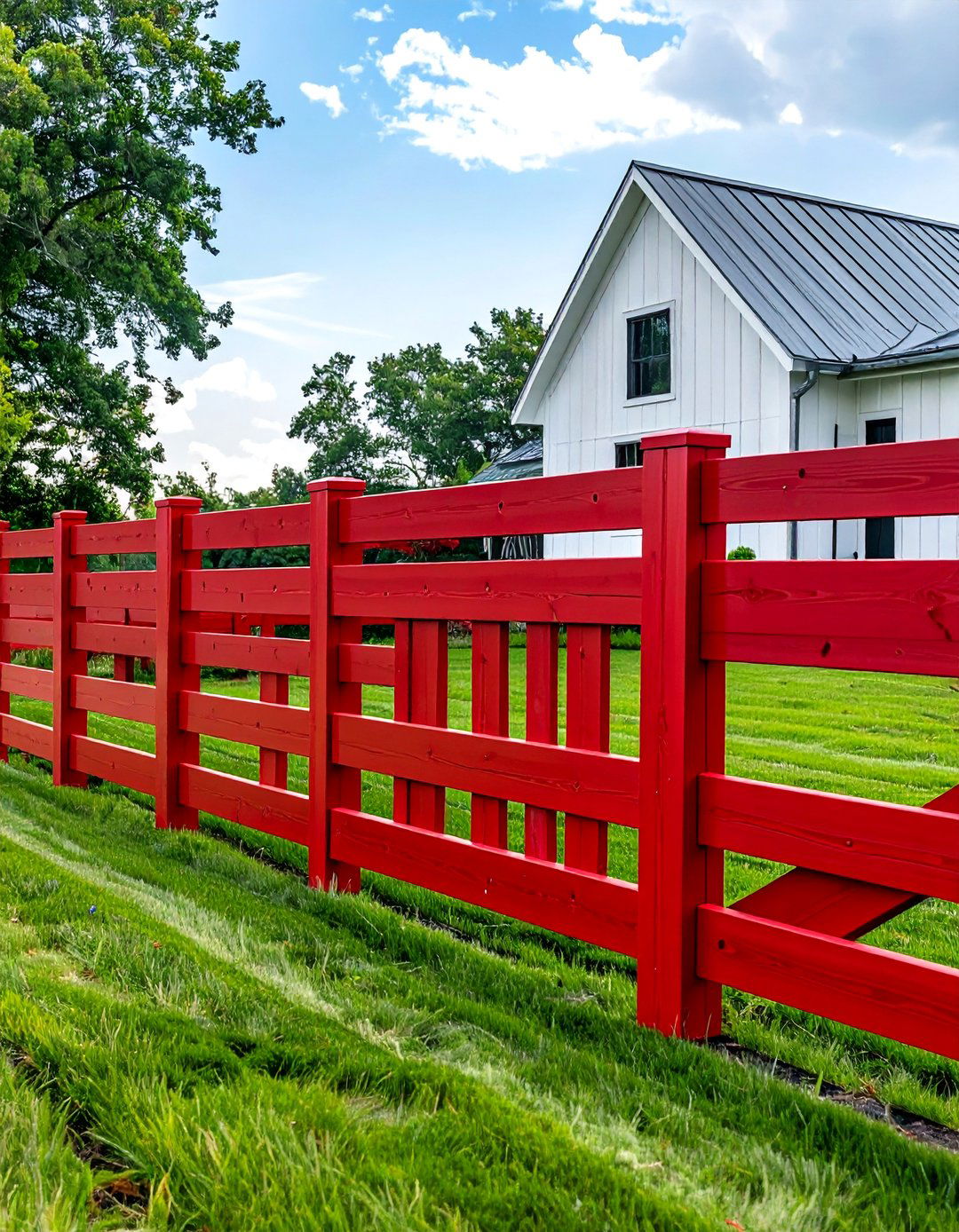 Barn Red Vinyl Fence - 25 Vinyl Fence Colors to Enhance Your Outdoor Space