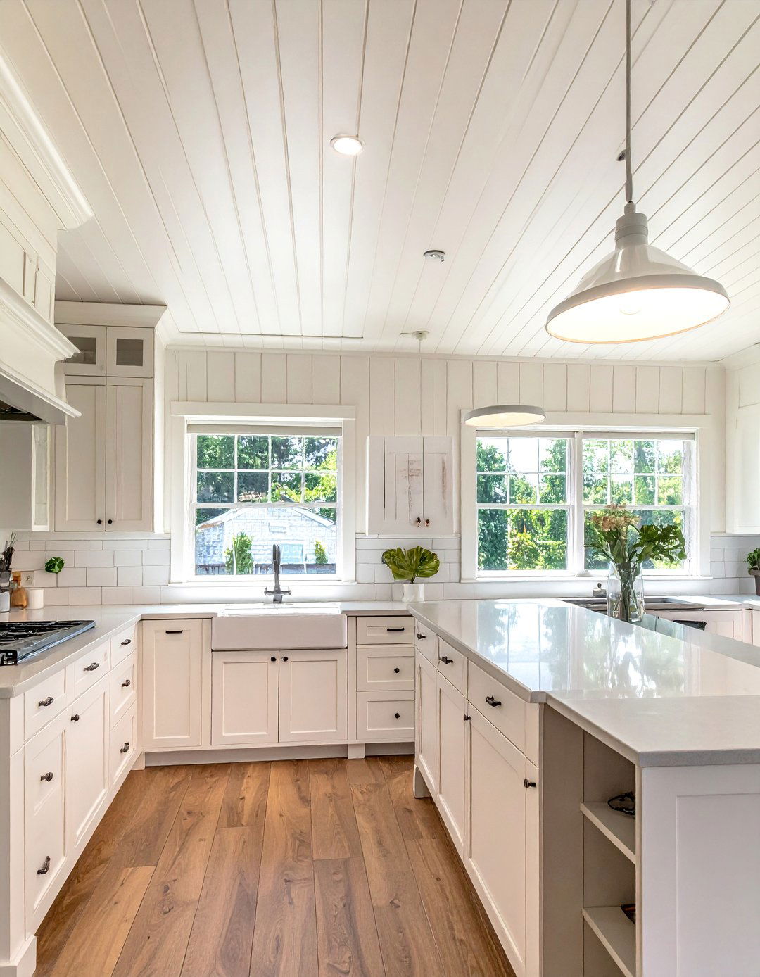 Beadboard Kitchen Farmhouse Ceiling - 20 Farmhouse Ceiling Ideas to Add Character to Your Home
