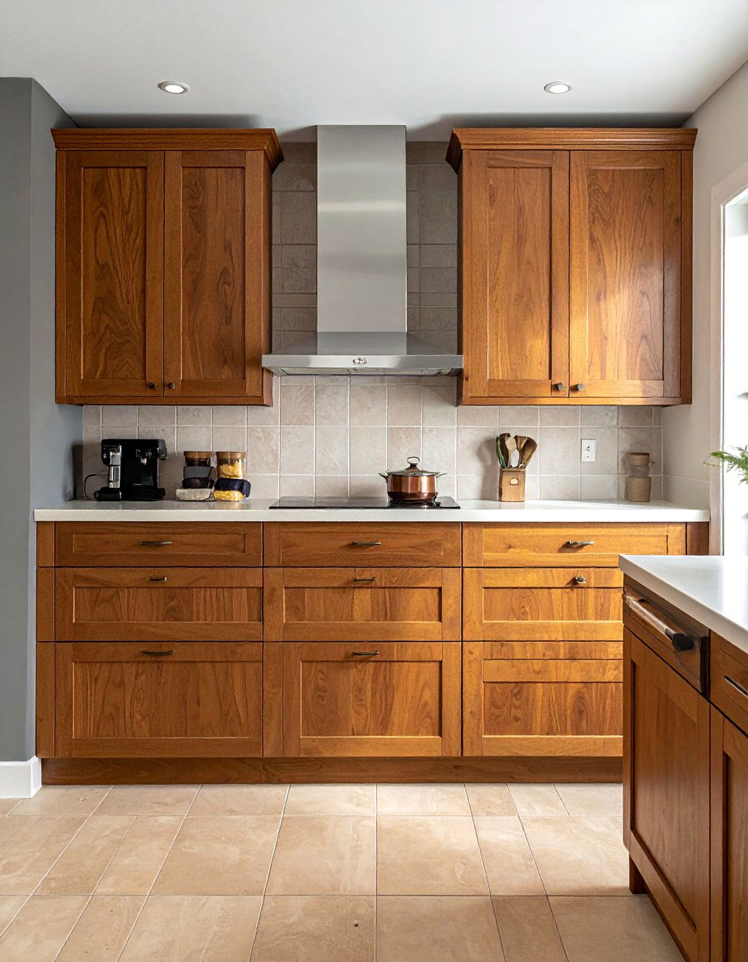 Birch Wood Brown Kitchen Cabinets - 25 Brown Kitchen Cabinets Ideas for a Warm and Cozy Look