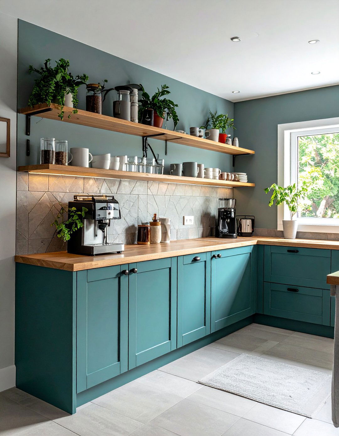 Corner Coffee Bar Setup - 15 Kitchen Corner Ideas to Maximize Your Space