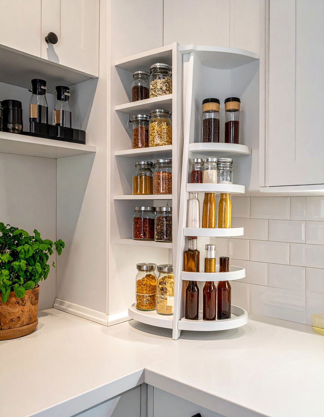 Corner Spice Rack Solutions - 25 Blind Corner Kitchen Cabinet Ideas for Smart Storage
