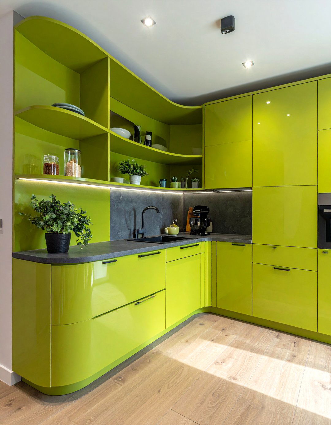 Curved Shelf Corner Systems - 25 Blind Corner Kitchen Cabinet Ideas for Smart Storage