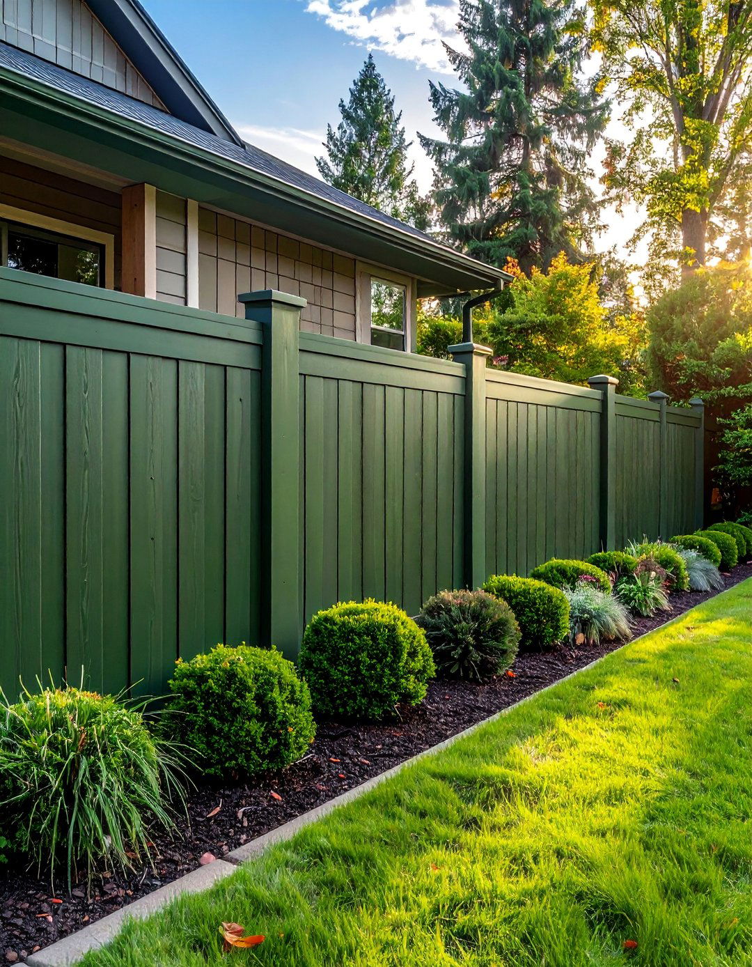 Cypress Green Vinyl Fence - 25 Vinyl Fence Colors to Enhance Your Outdoor Space