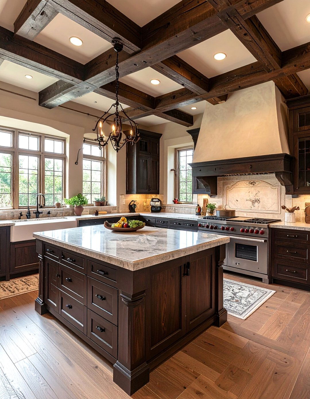 Dark Oak Traditional Tudor Kitchen - 20 Tudor Kitchen Ideas for a Timeless and Classic Look