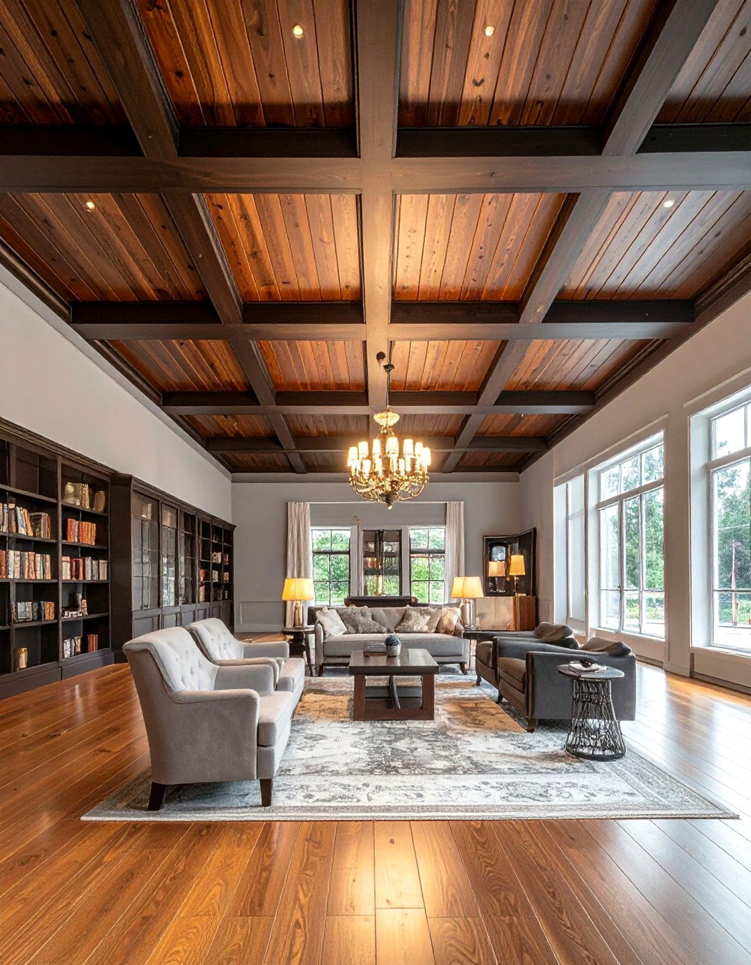 Dark Stain Tongue and Groove Ceiling - 20 Tongue and Groove Ceiling Ideas for a Rustic Charm