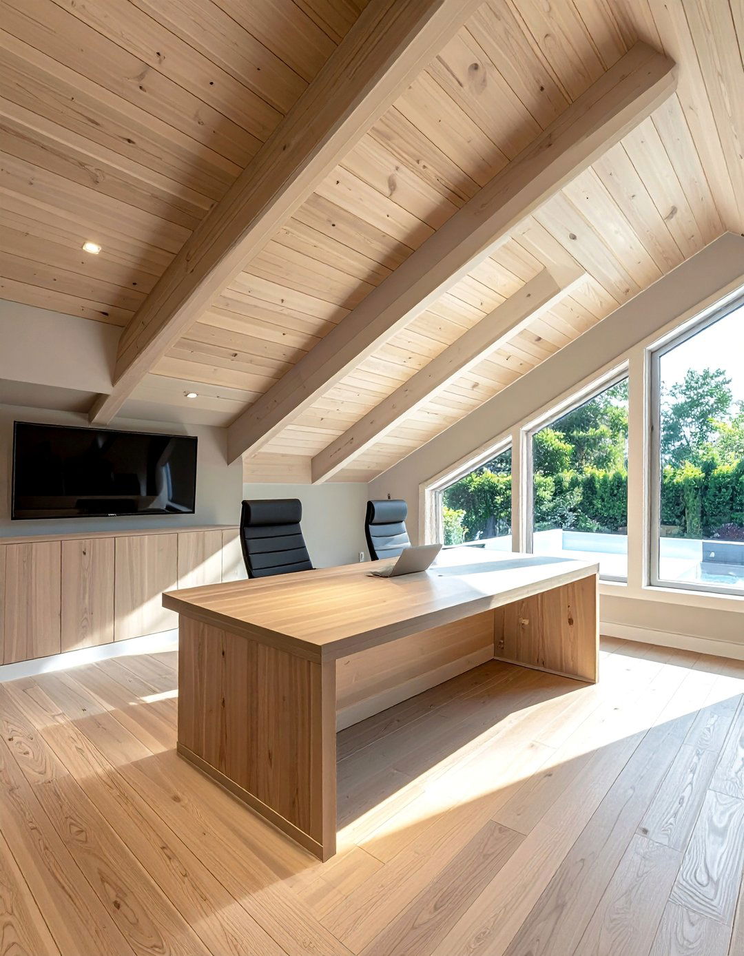 Diagonal Layout Tongue and Groove Ceiling - 20 Tongue and Groove Ceiling Ideas for a Rustic Charm