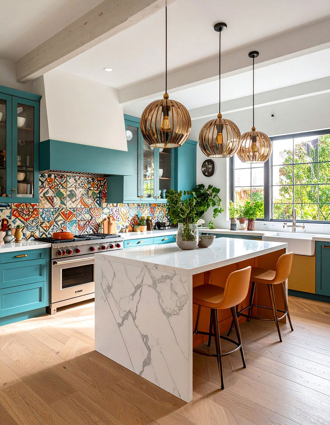 Eclectic Vaulted Kitchen Expression - 25 Vaulted Ceiling Kitchen Ideas for a Spacious Feel