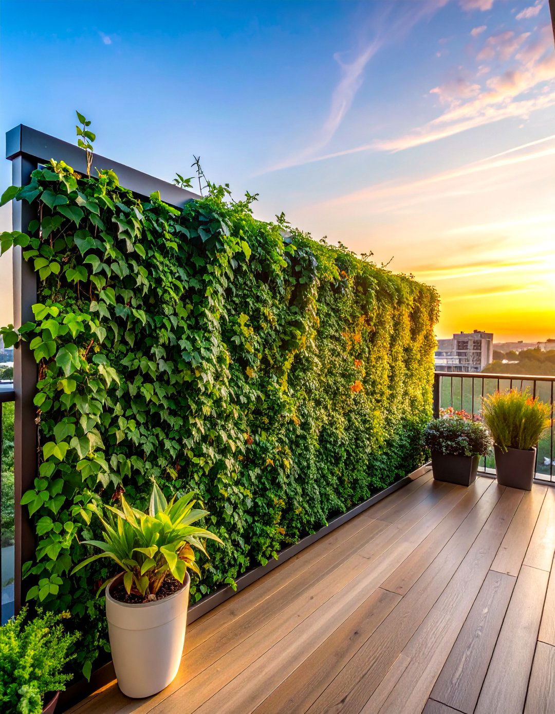 Expandable Ivy Leaf Balcony Trellis - 20 Balcony Trellis Ideas for Outdoor Living Spaces