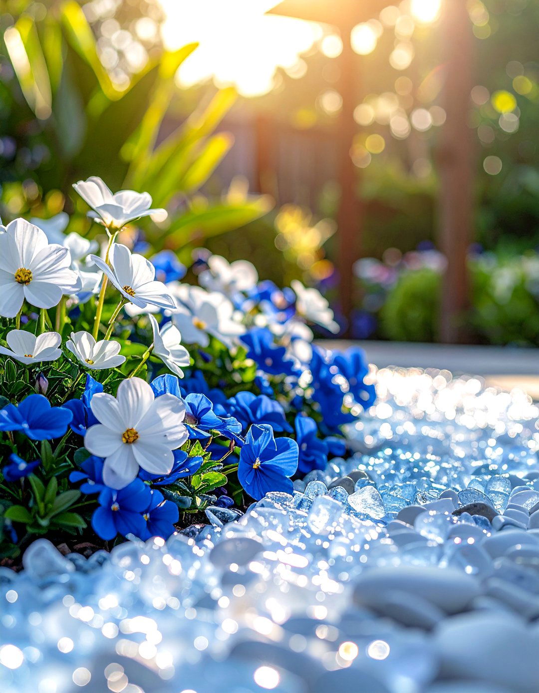 Frozens Crystal Ice Garden Accents - 20 Disney Garden Ideas for a Magical Outdoor Space