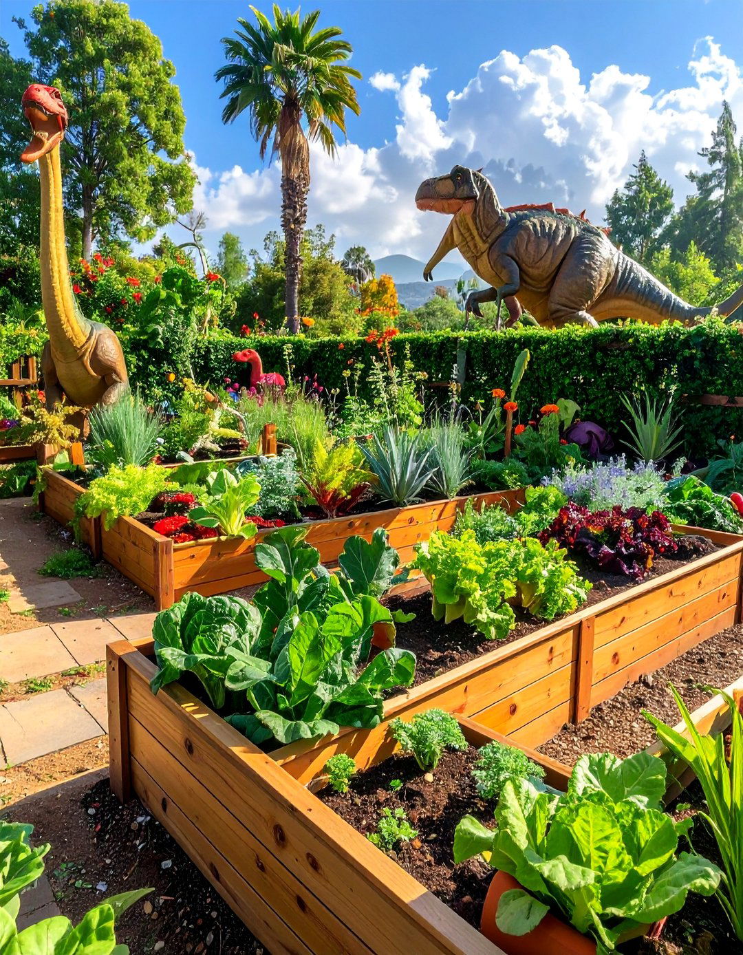 Herbivore Vegetable Garden - 20 Dinosaur Garden Ideas for a Prehistoric Backyard