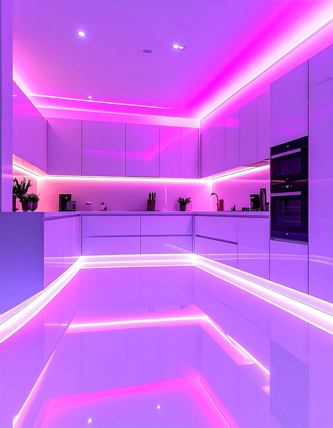 High Gloss White Epoxy Kitchen Floor - 25 White Kitchen Floor Ideas for a Clean Look