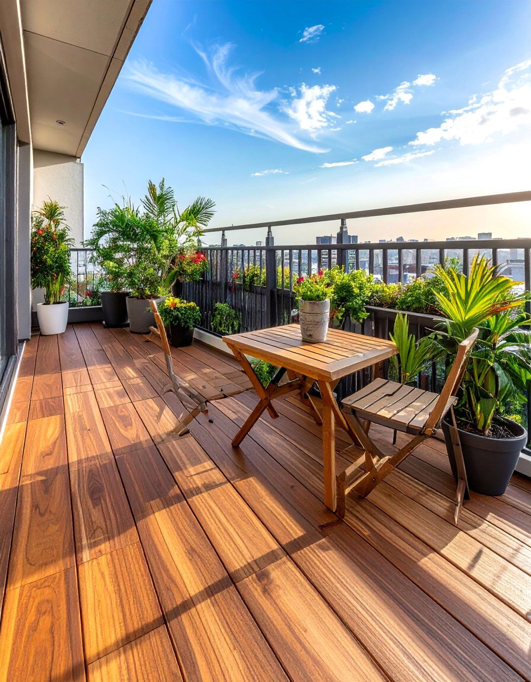 Interlocking Wood Deck Tiles - 20 Balcony Deck Ideas for a Beautiful Outdoor Retreat