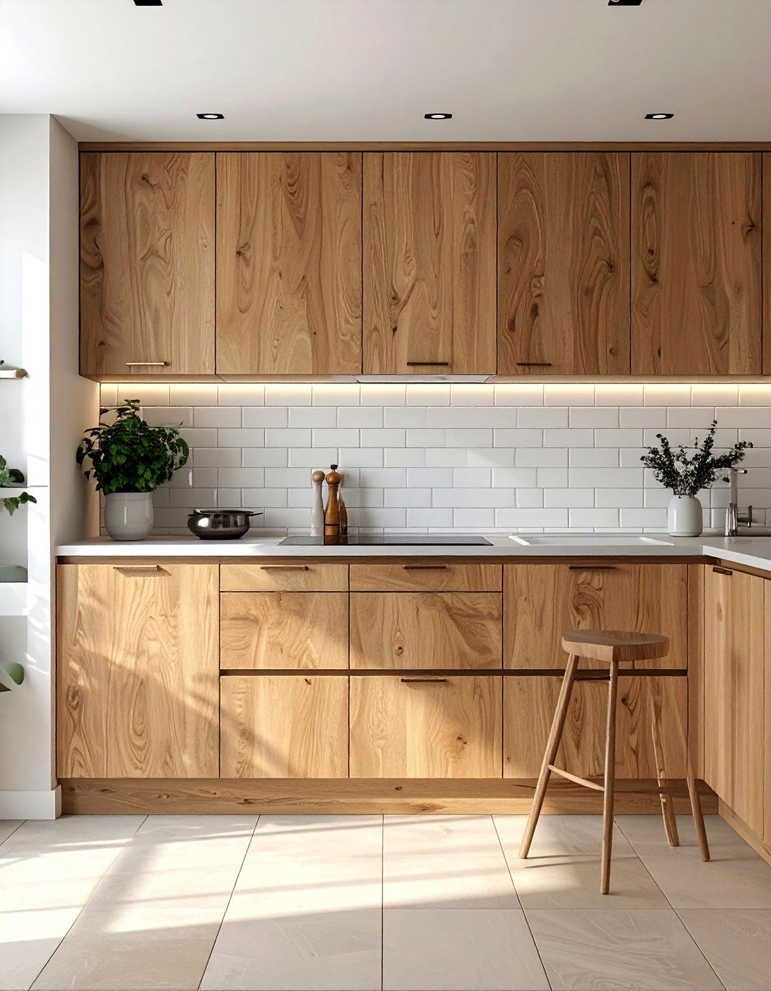 Light Oak Brown Kitchen Cabinets - 25 Brown Kitchen Cabinets Ideas for a Warm and Cozy Look