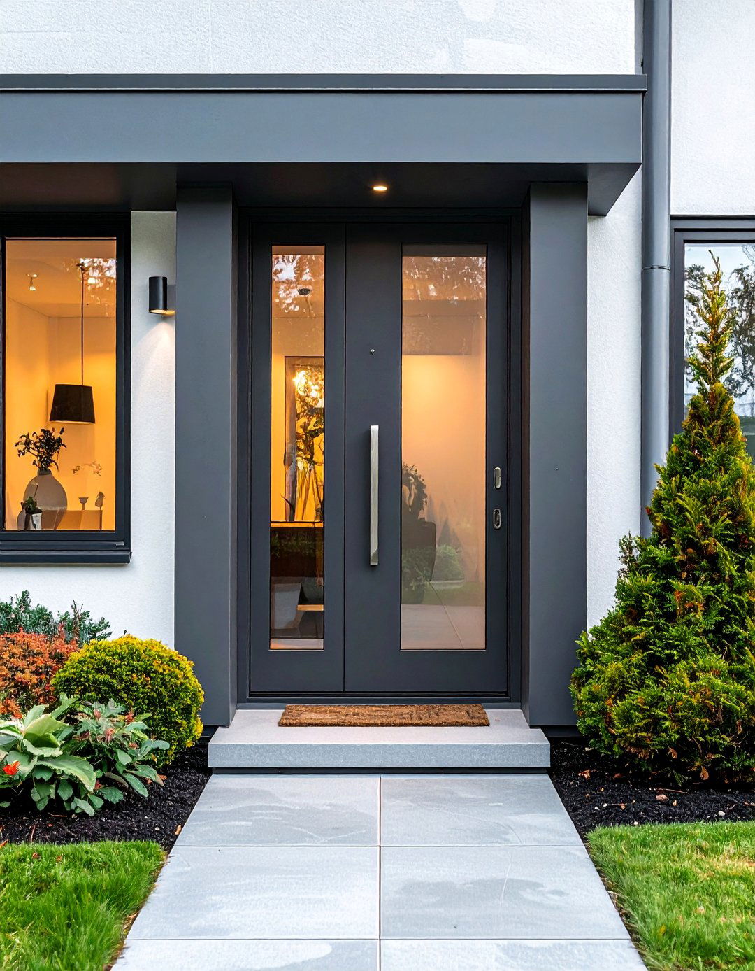 Minimalist Modern Cottage Front Door - 25 Cottage Front Door Ideas for a Charming Entryway