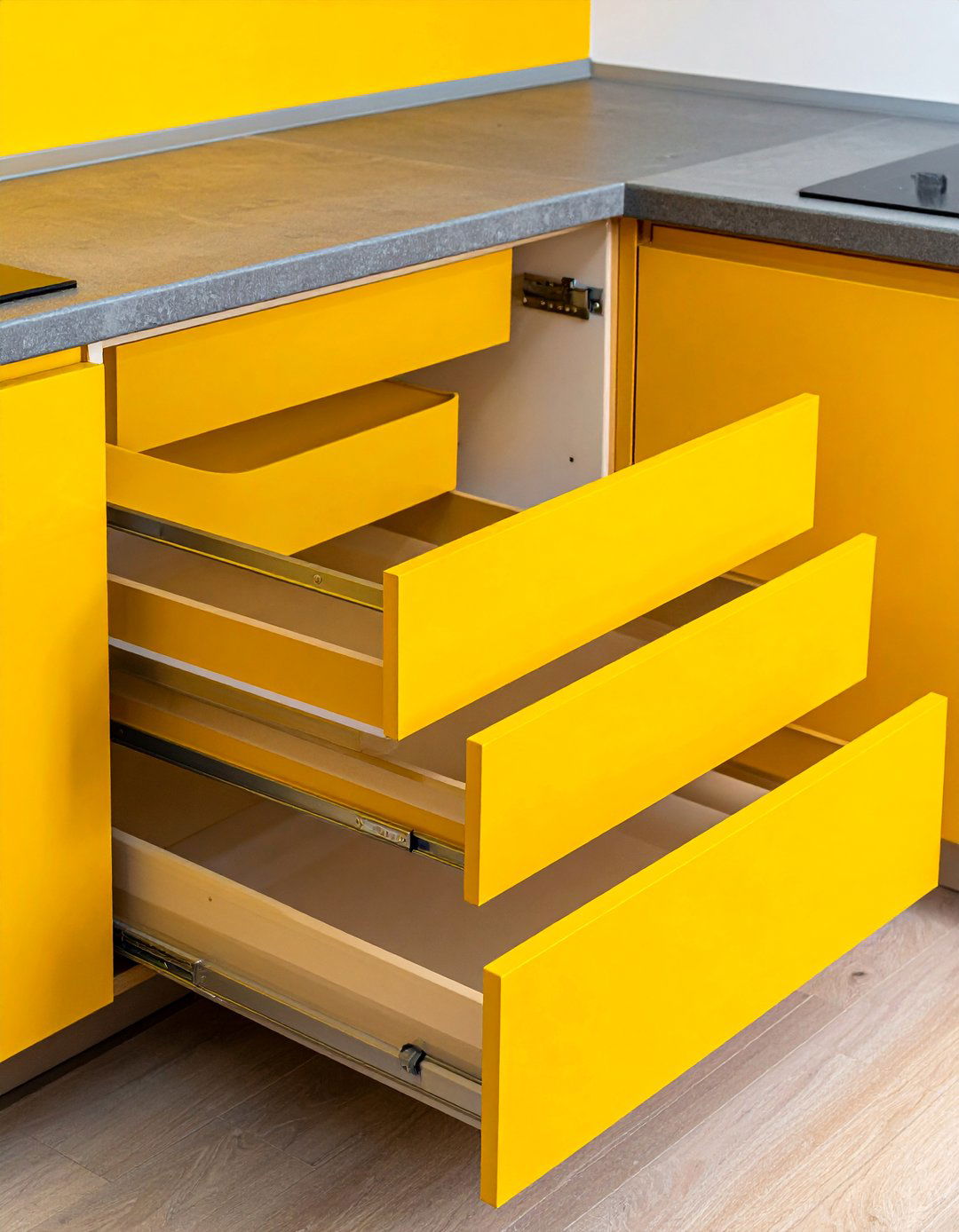 Multi Level Pull Out Platforms - 25 Blind Corner Kitchen Cabinet Ideas for Smart Storage