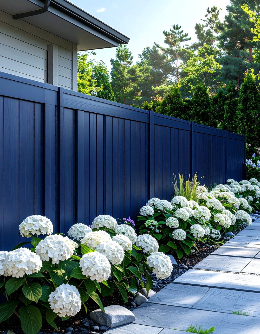 Navy Blue Vinyl Fence - 25 Vinyl Fence Colors to Enhance Your Outdoor Space