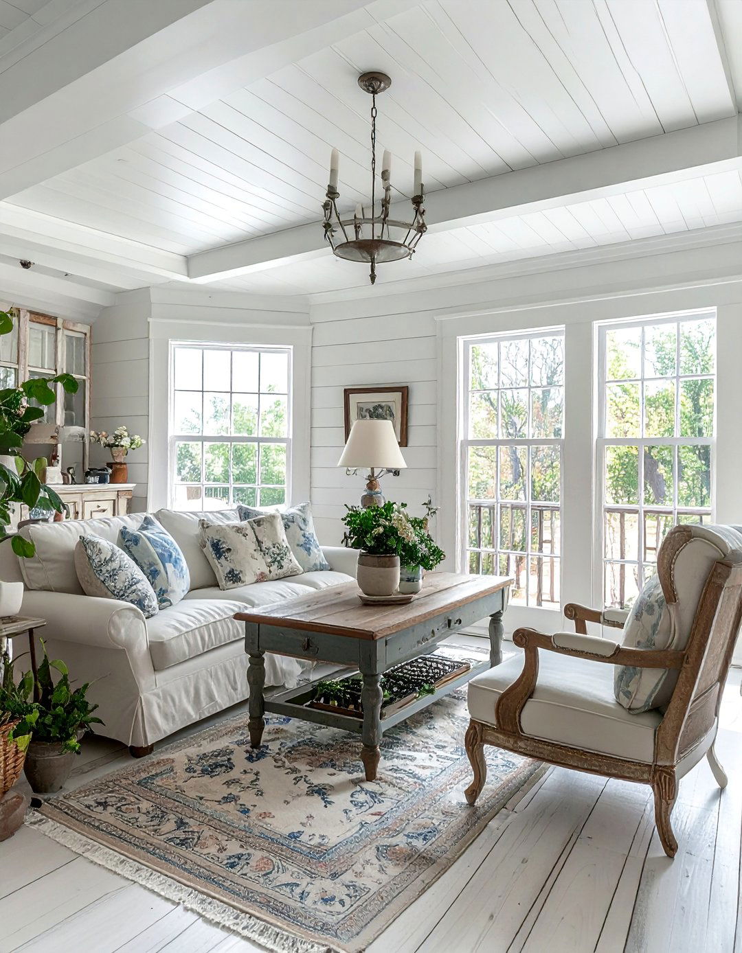 Pickled Finish Tongue and Groove Ceiling - 20 Tongue and Groove Ceiling Ideas for a Rustic Charm