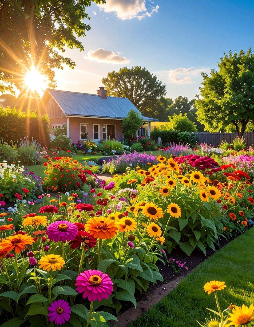 Planting a Cutting Flower Garden Bed - 20 Farmhouse Garden Ideas for a Charming Outdoor Space