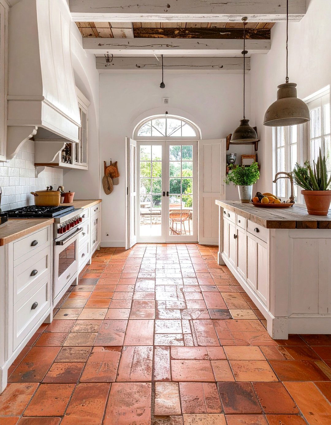 Reclaimed Terracotta Kitchen Floor Tiles - 20 Terracotta Kitchen Floor Ideas for a Rustic Look