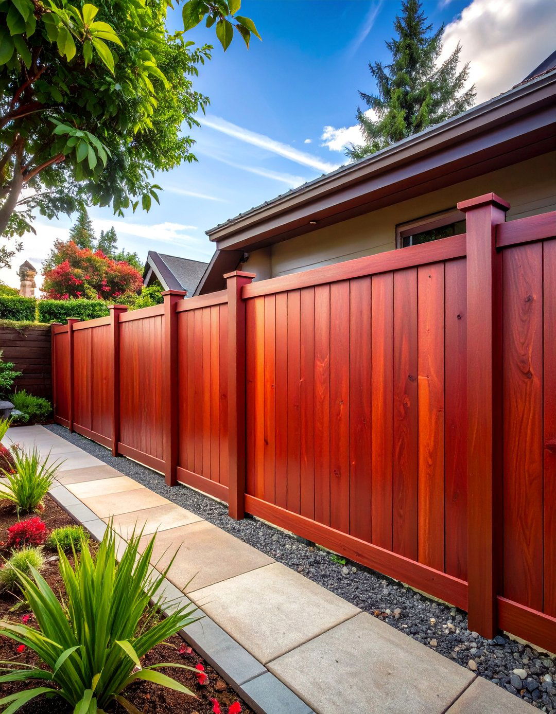 Redwood Vinyl Fence - 25 Vinyl Fence Colors to Enhance Your Outdoor Space
