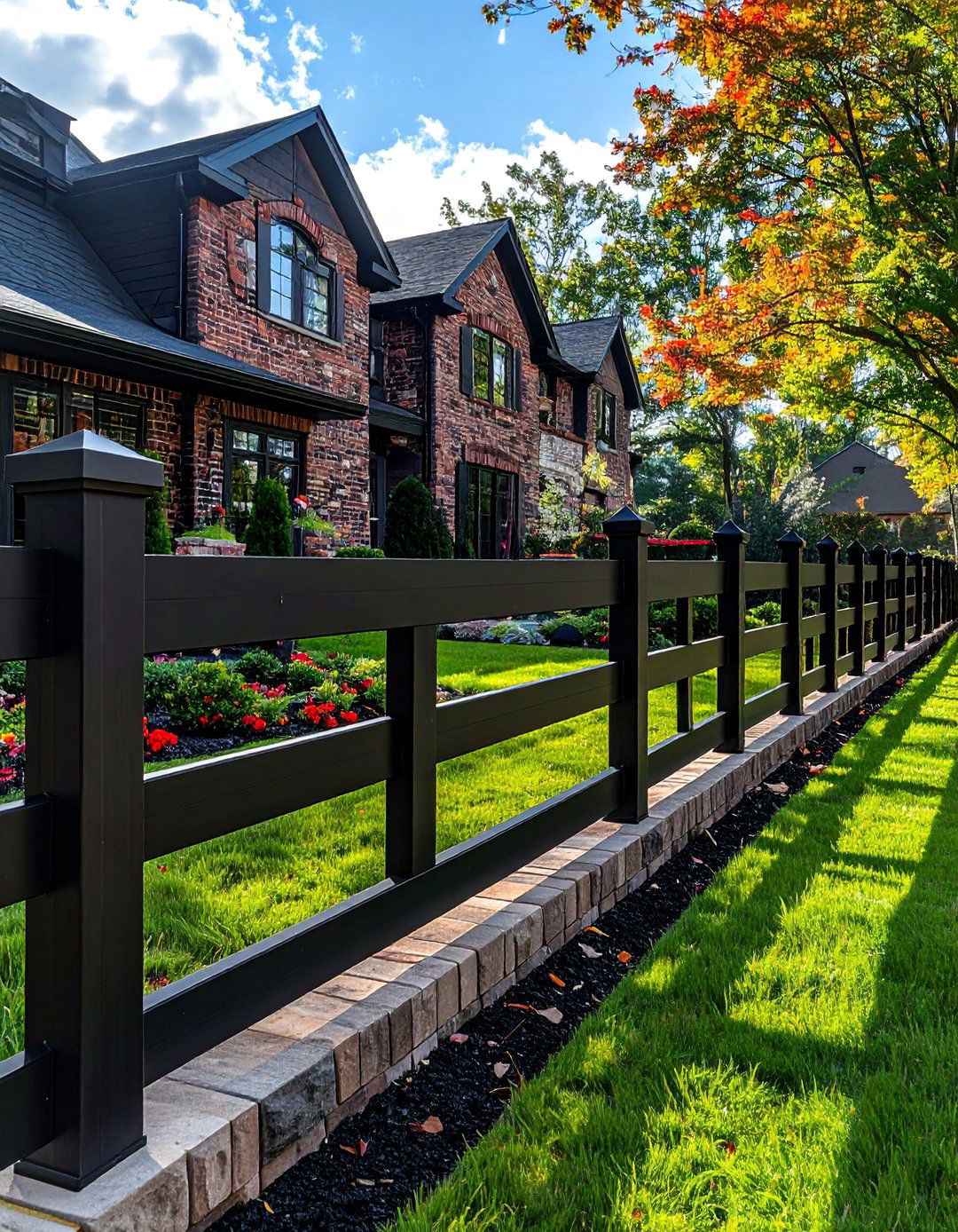 Rich Black Vinyl Fence - 25 Vinyl Fence Colors to Enhance Your Outdoor Space