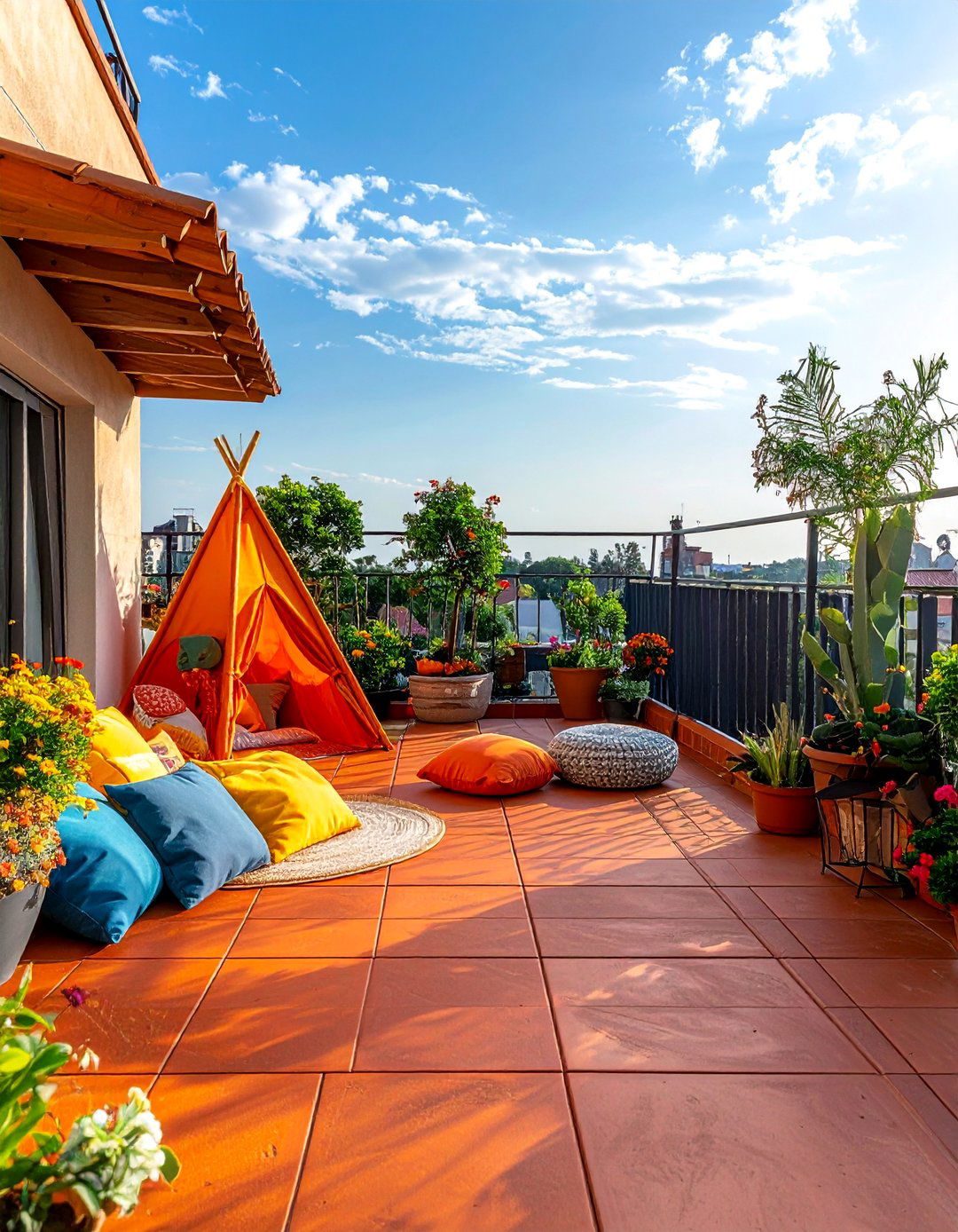 Rubber Paver Tile Decking - 20 Balcony Deck Ideas for a Beautiful Outdoor Retreat