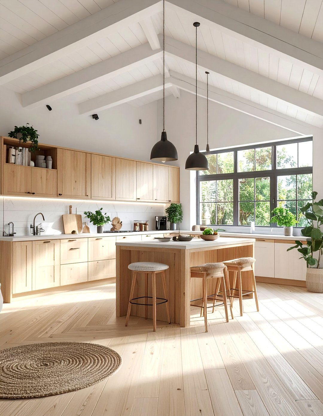 Scandinavian Vaulted Kitchen Hygge - 25 Vaulted Ceiling Kitchen Ideas for a Spacious Feel