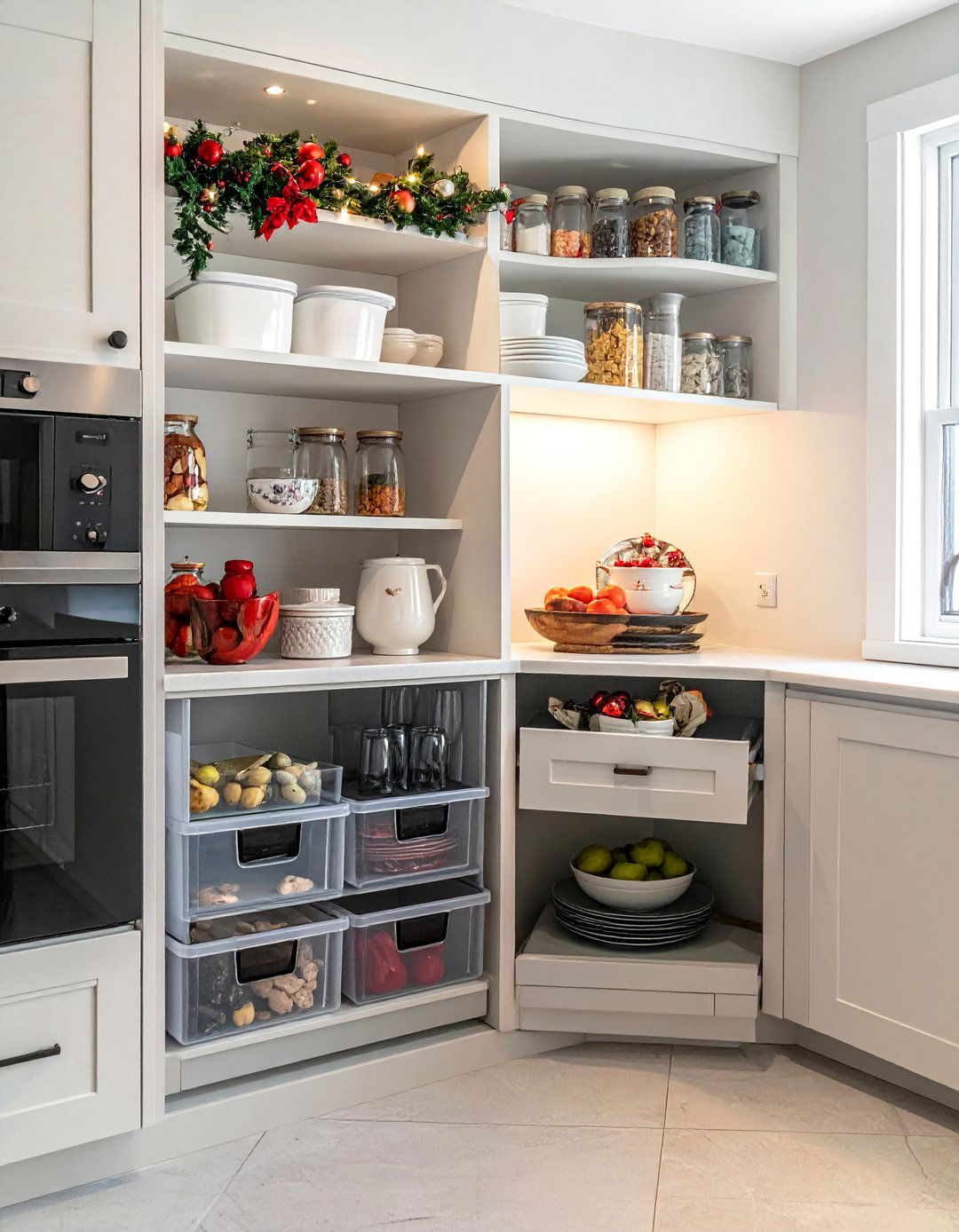 Seasonal Storage Corner Systems - 25 Blind Corner Kitchen Cabinet Ideas for Smart Storage
