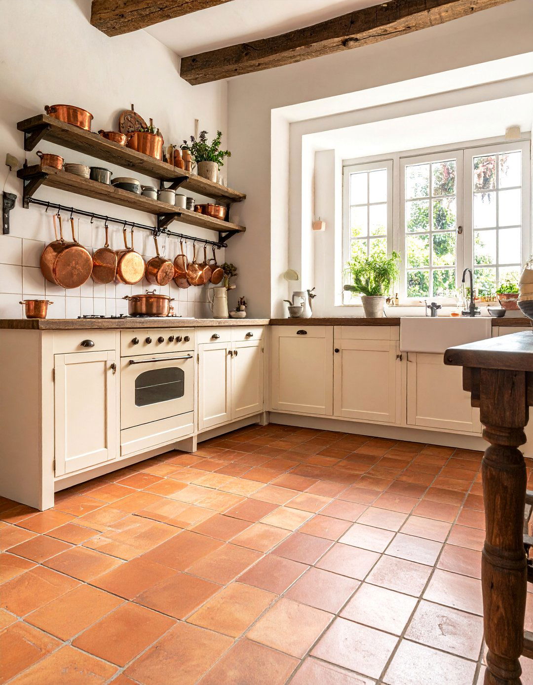 Small Format Terracotta Floor Tiles - 20 Terracotta Kitchen Floor Ideas for a Rustic Look