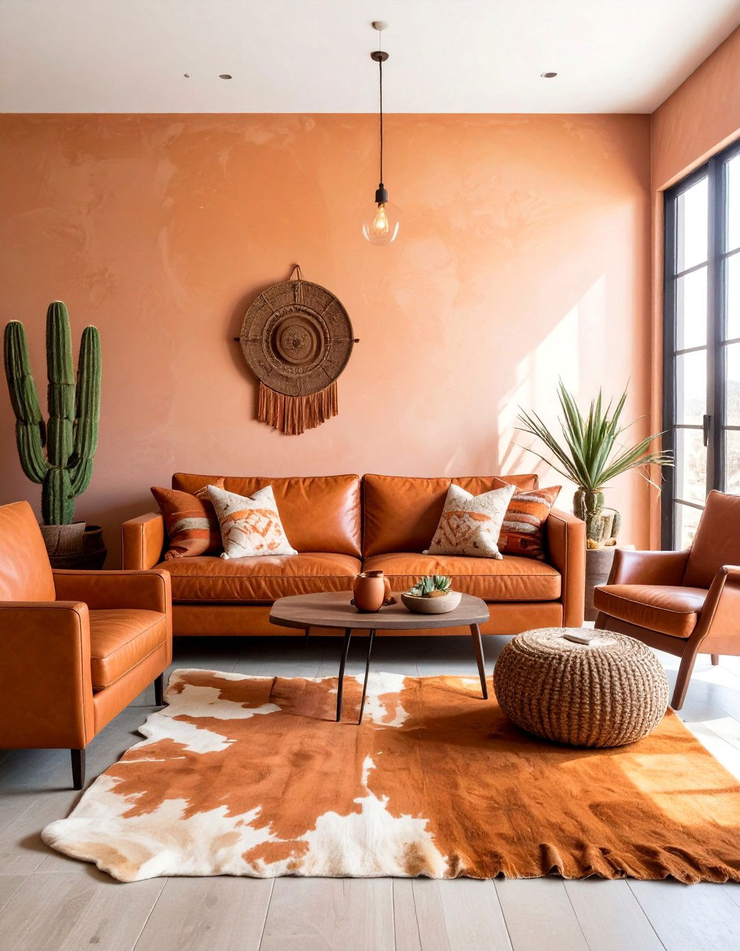 Southwestern Inspired Terracotta Living Room - 20 Terracotta Living Room Ideas for a Cozy Ambiance