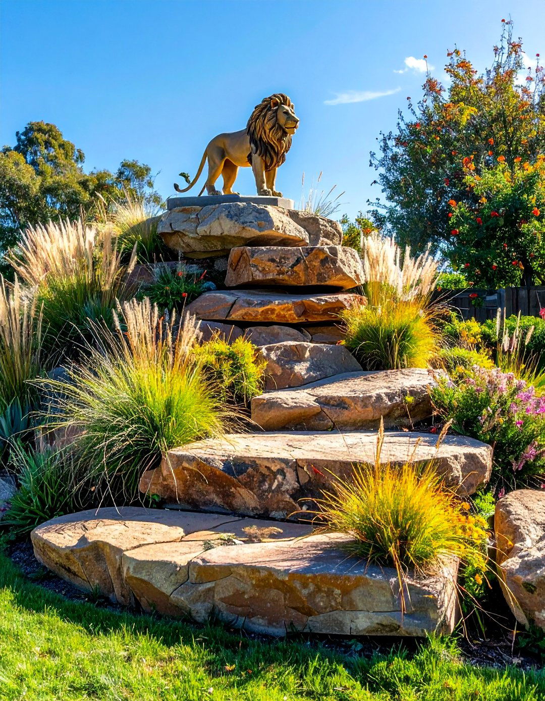 The Lion Kings Pride Rock Rockery - 20 Disney Garden Ideas for a Magical Outdoor Space