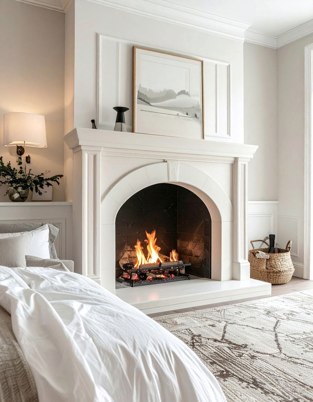 Transitional Fireplace with an Arched Firebox Opening - 20 Transitional Fireplace Ideas for a Timeless Look