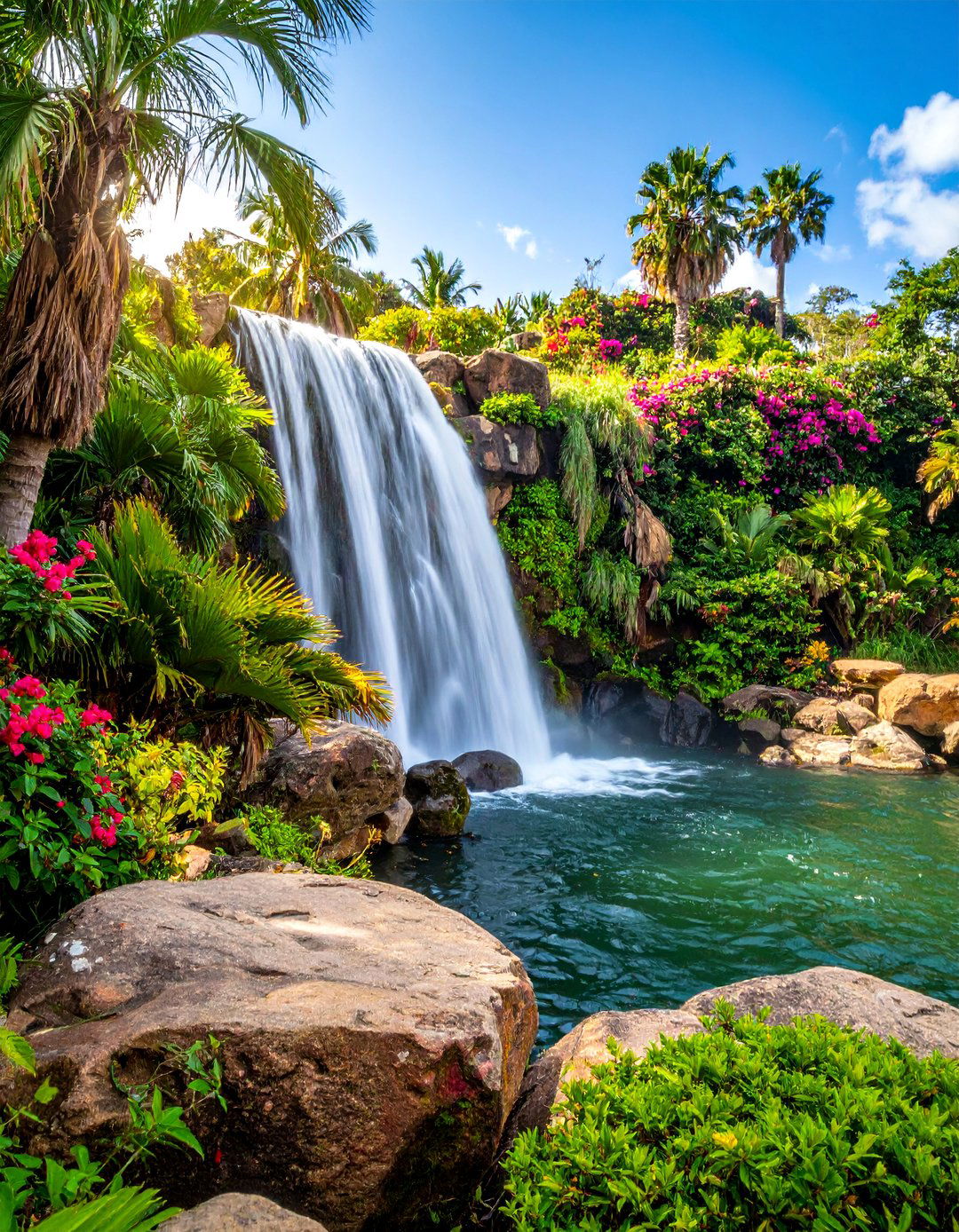 Tropical Paradise Designs - 25 Waterfall Design Ideas for a Serene Outdoor Space