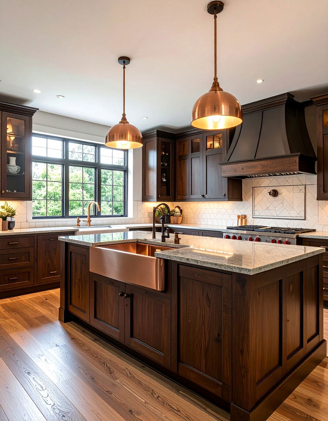 Tudor Kitchen with Copper Accents - 20 Tudor Kitchen Ideas for a Timeless and Classic Look