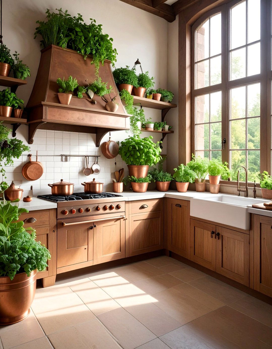 Tudor Kitchen with Herb Garden Integration - 20 Tudor Kitchen Ideas for a Timeless and Classic Look