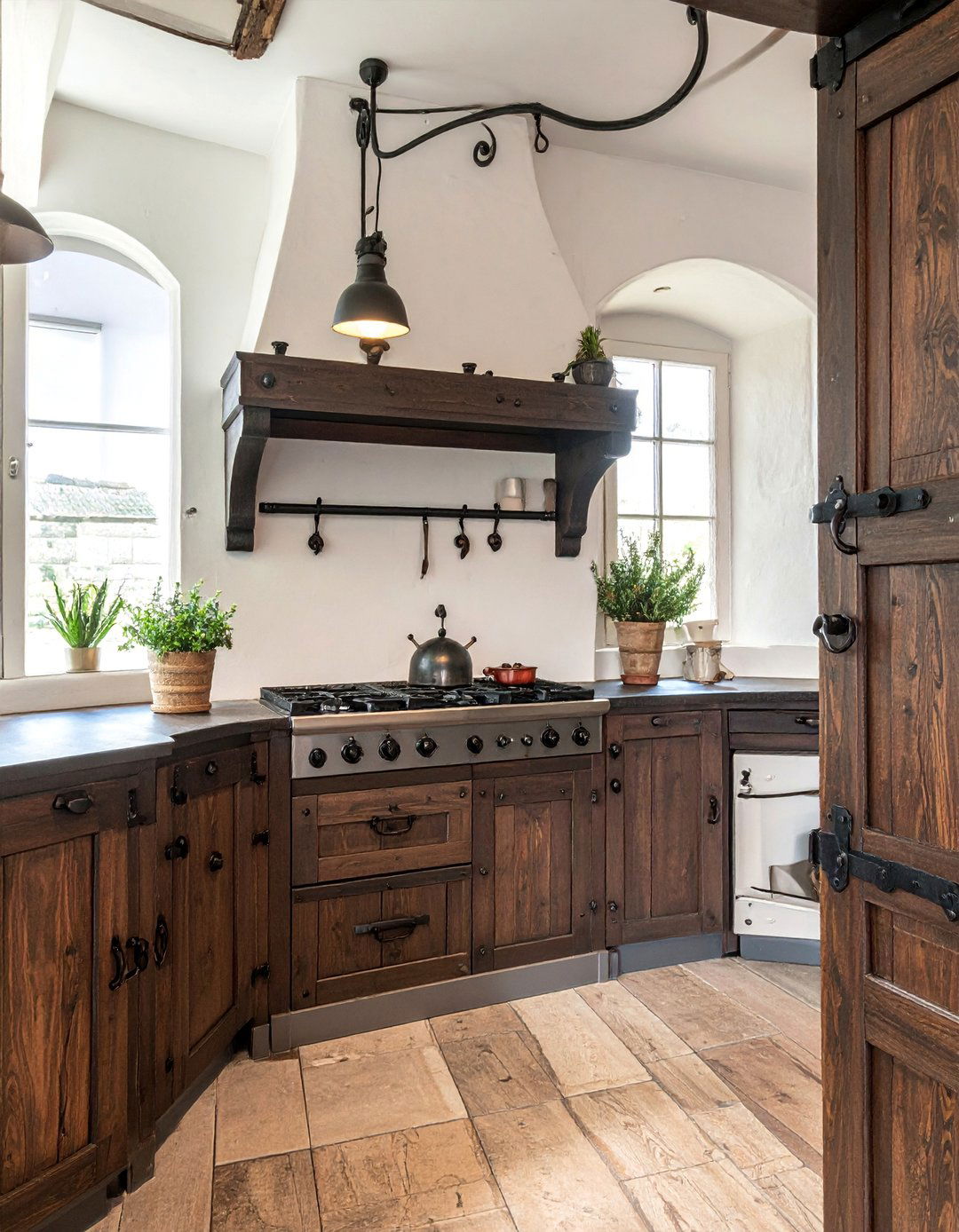Tudor Kitchen with Vintage Hardware Collection - 20 Tudor Kitchen Ideas for a Timeless and Classic Look
