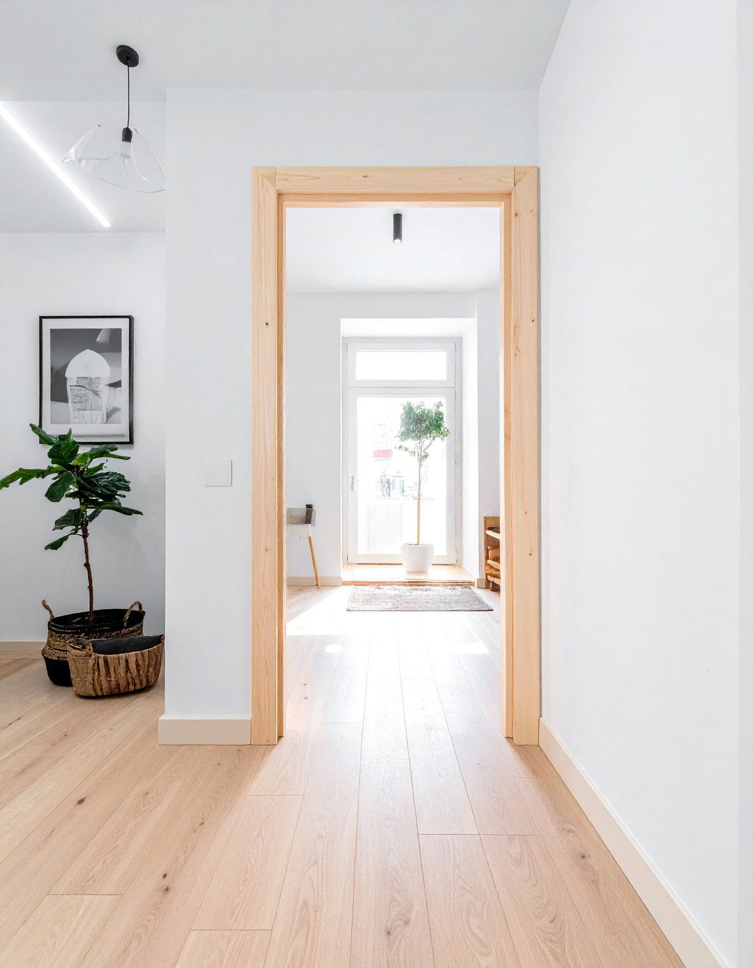 Unfinished Natural Wood Door Trim - 20 Door Trim Ideas to Elevate Your Home's Entryway