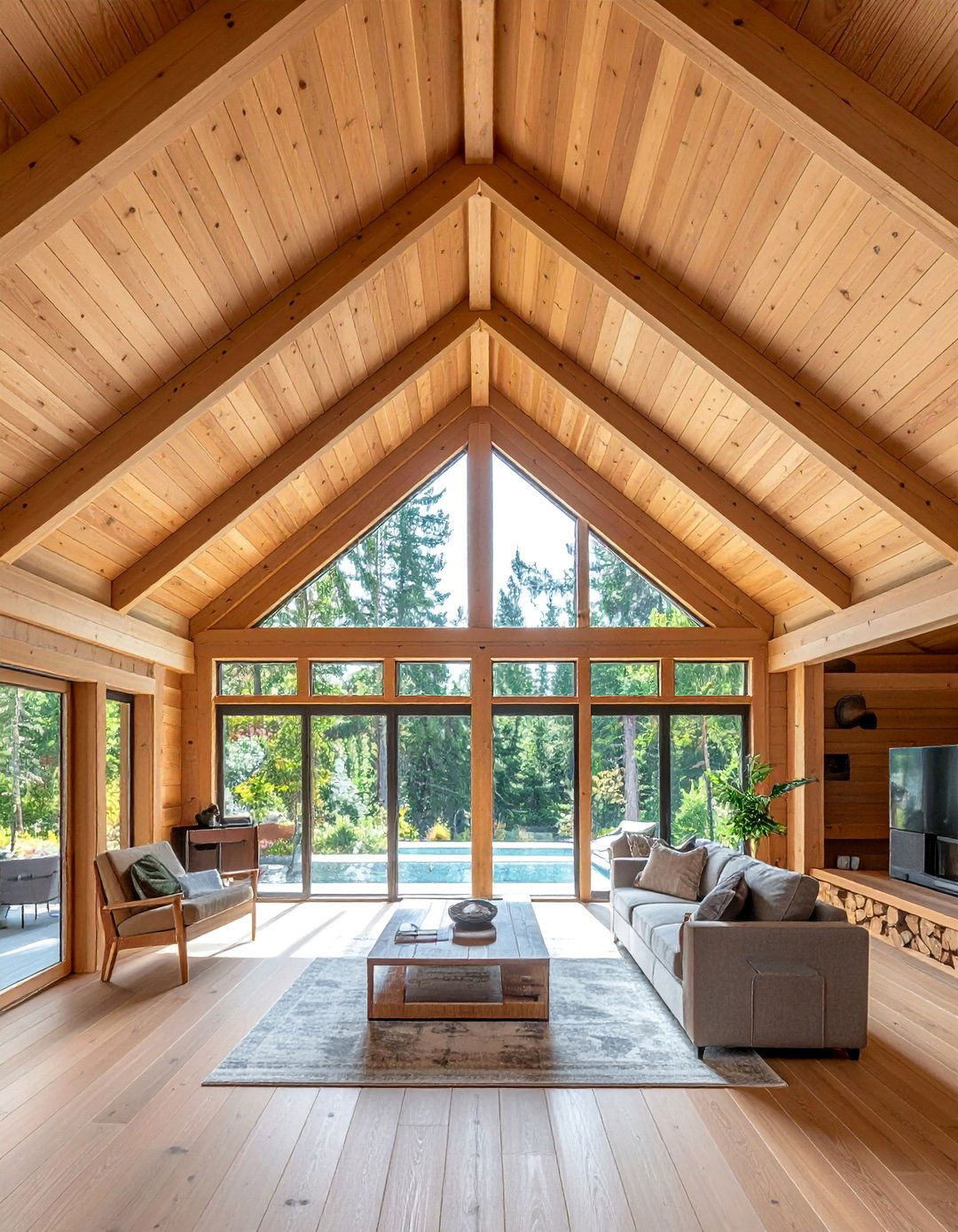 Vaulted Tongue and Groove Ceiling - 20 Tongue and Groove Ceiling Ideas for a Rustic Charm