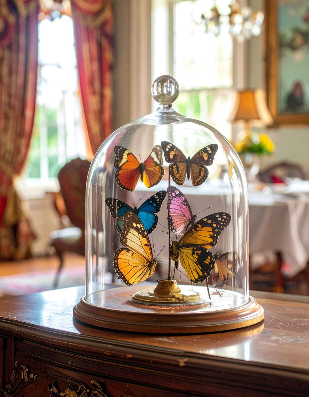 Victorian Dining Room with Displayed Curiosities - 25 Victorian Dining Room Ideas for a Grand Entertaining Space