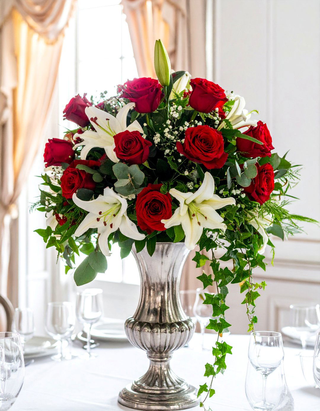 Victorian Dining Room with a Floral Centerpiece - 25 Victorian Dining Room Ideas for a Grand Entertaining Space