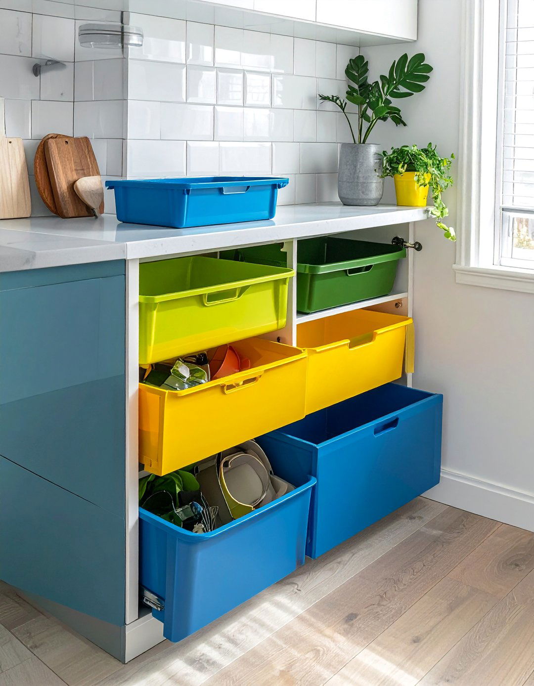 Waste Management Corner Systems - 25 Blind Corner Kitchen Cabinet Ideas for Smart Storage