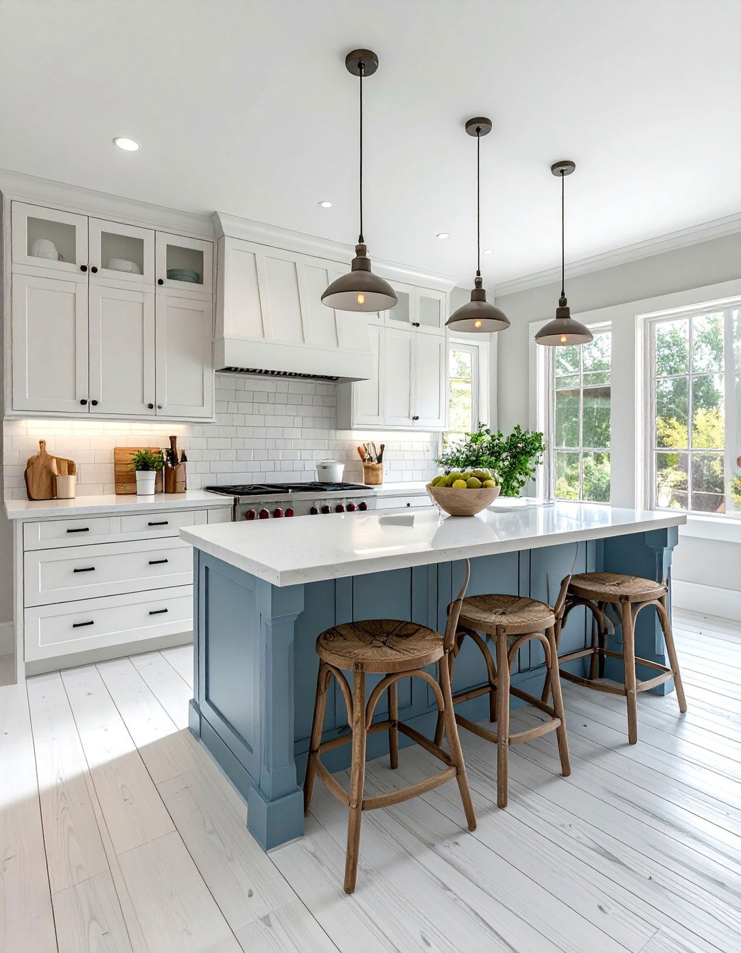 Whitewashed Oak Hardwood Kitchen Floor - 25 White Kitchen Floor Ideas for a Clean Look