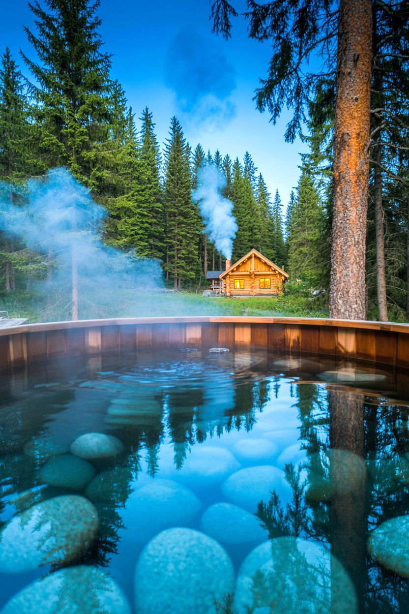 Aromatic Steam and Fresh Air - 20-hot-tub-cozy-cabin-trip-ideas