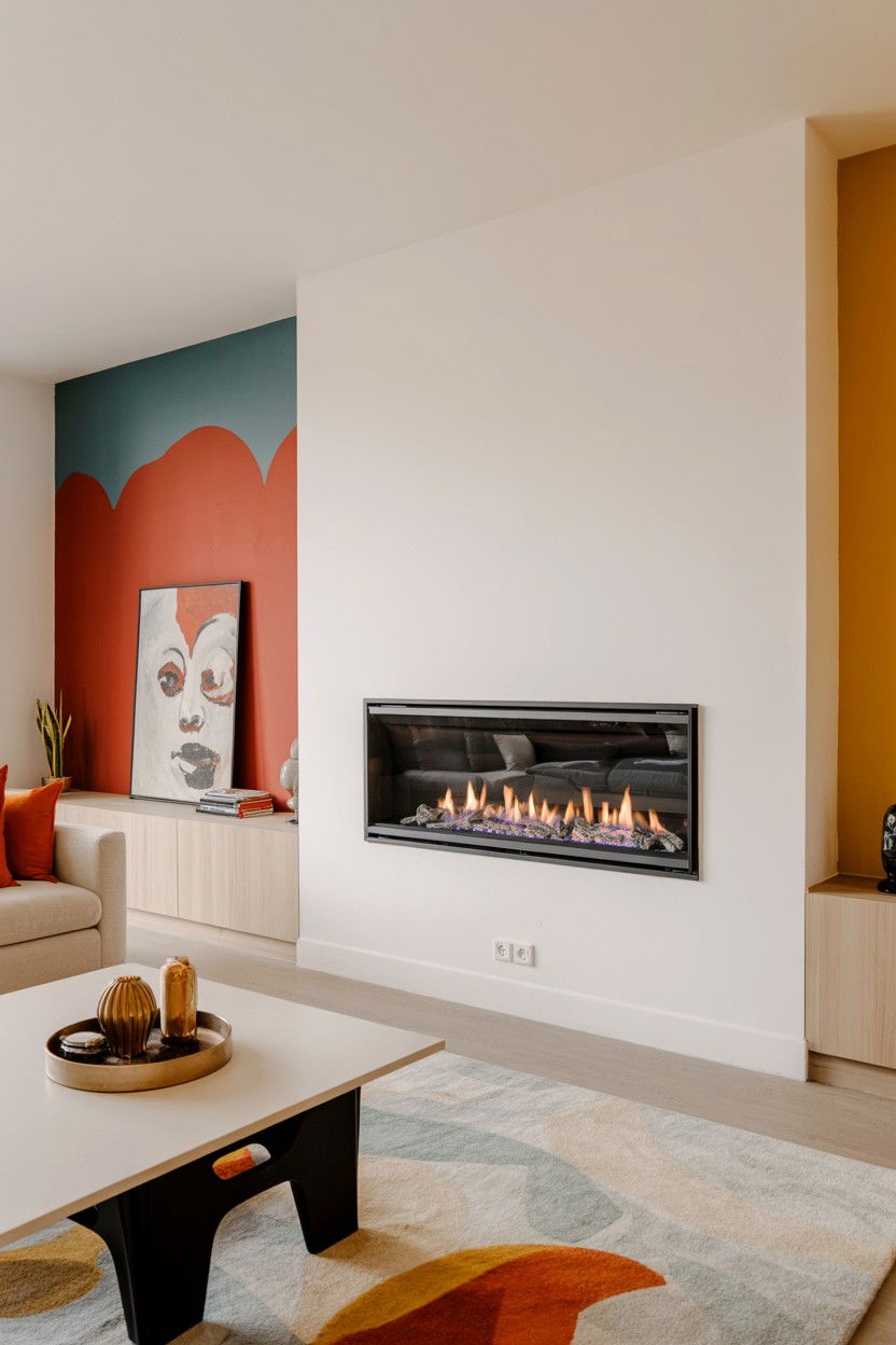 Asymmetrical Offset Installation with Artistic Positioning