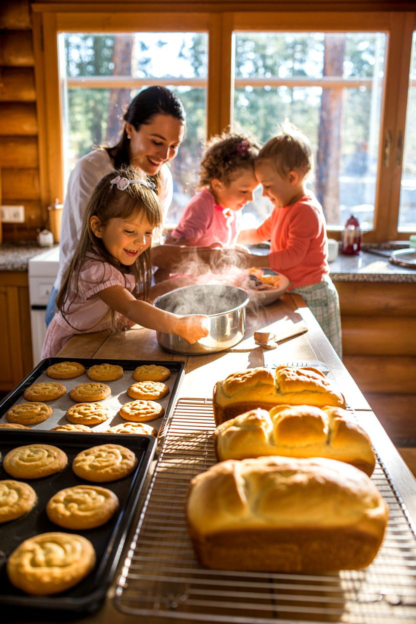 Bake Day Cookies or Bread - 20-winter-cozy-cabin-trip-ideas
