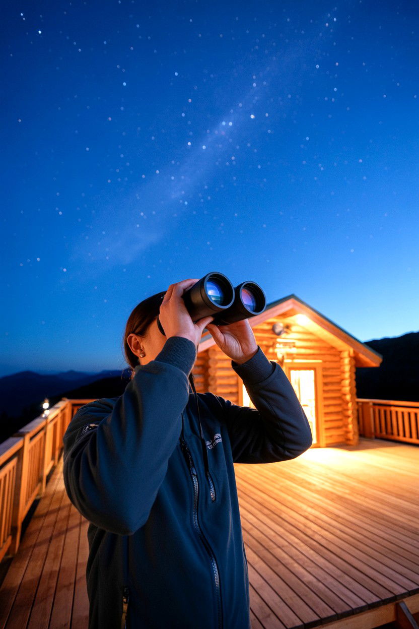 Binoculars Before Telescopes - 20-stargazing-cozy-cabin-trip-ideas-dark-sky-picks